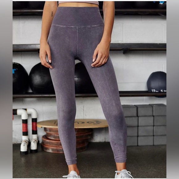 FP Movement by Free People Pants - Free People Movement Good Karma leggings in Washed Grey NWOT Size XS/S High Rise